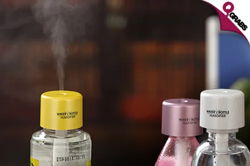From QR39, Improve the Air Wherever with a Mini Bottle Cap Air Humidifier - Choose from 3 Smart Colors! (Up to QR237 Value)